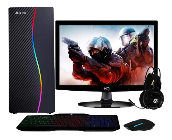 (12x sem juros) Computador Intel I5 8gb Ssd 480gb Monitor 15 Easypc Full
